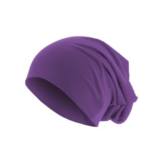 Mütze Schlappmütze Jersey Beanie  - lila