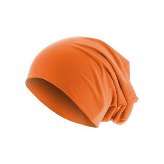 Mütze Schlappmütze Jersey Beanie  - neon orange