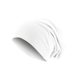 Mütze Schlappmütze Jersey Beanie  - weiß