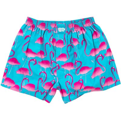 Cleptomanicx Boxershorts Flamingo turquoise