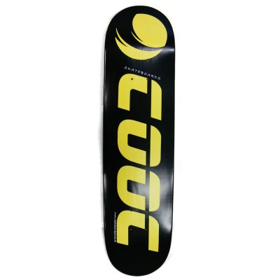 Skateboard Deck von Cooc Canadian Maple schwarz/gelb 7.75