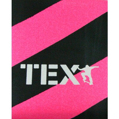 TEX Skateboard Griptape big stripes pink/black