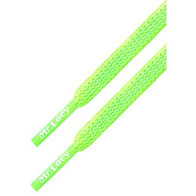Mr. Lacy gummierte Schnürsenkel flexies neon grün 90cm