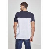 Urban Classics T-Shirt 3-Tone white/navy/firered