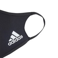 Adidas Gesichtsmaske Mundschutz schwarz M/L