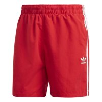 Adidas Originals Badeshorts rot/weiß