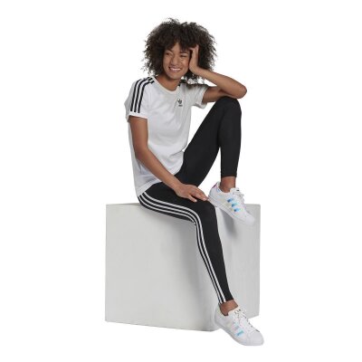 Adidas Originals Leggings 3-Stripes schwarz/weiß 38
