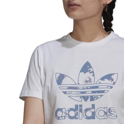 Adidas Originals T-Shirt Flower Logo weiß 40