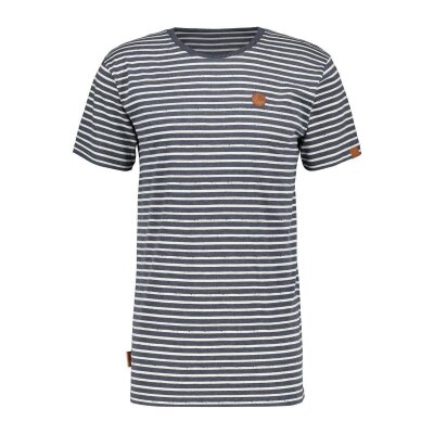 Alife and Kickin T-Shirt NicAK marine stripe 3XL