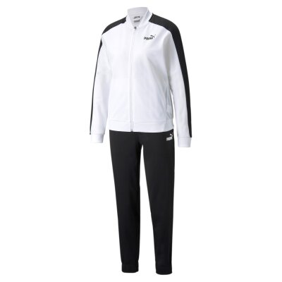 Puma Trainingsanzug Zweiteiler Baseball Trikot Suit weiß/schwarz