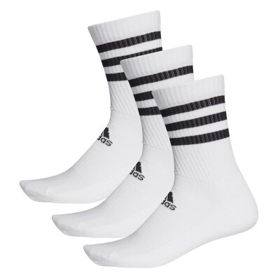 Adidas Socken 3 Streifen Crew Sock Unisex weiß 49-51