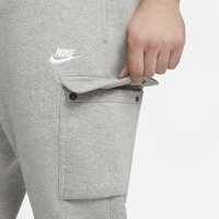 Nike Jogginghose Club Fleece Cargotaschen grau meliert