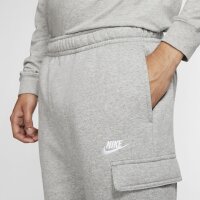 Nike Jogginghose Club Fleece Cargotaschen grau meliert L