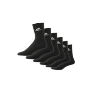 Adidas Socken CUSH CRW-6er Set Unisex schwarz 46-48