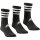Adidas Socken 3-Streifen CRW-3er Set Unisex schwarz 49-51