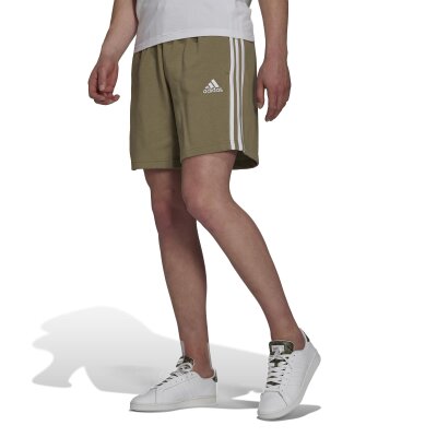 Adidas 3-Streifen Shorts M 3SFT khaki/weiß S