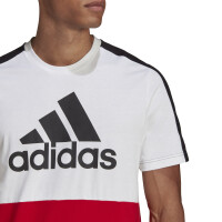 Adidas T-Shirt M CB T weiß/scarlet M