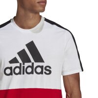Adidas T-Shirt M CB T weiß/scarlet XXL