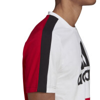 Adidas T-Shirt M CB T weiß/scarlet XXL