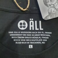 Fädd T-Shirt Hipster Hans schwarz