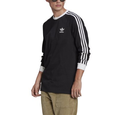Adidas Originals Longsleeve 3-Stripes schwarz XXL