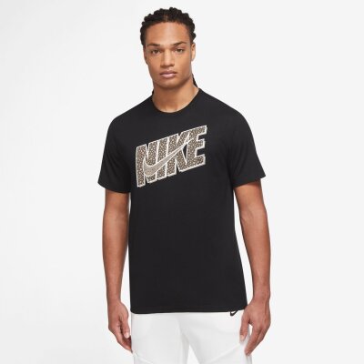 Nike T-Shirt Sportswear schwarz/oliv khaki XXL