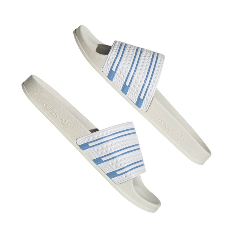 Adidas Adilette Badelatschen weiß/light blue 39