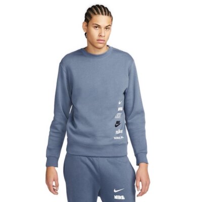 Nike Sweatshirt Club Fleece diffused blue/ash M