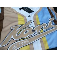 Karl Kani Baseball Shirt Varsity Striped blue/brown M