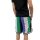 Karl Kani Shorts Varsity Striped Mesh green/whi/purple S