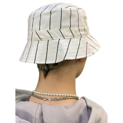 Karl Kani Signature Hat Pinstripe | Bucket Stormbreaker.de, weiß 34,9