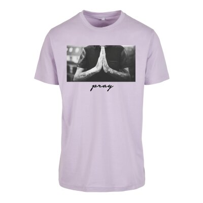Mister Tee T-Shirt PRAY lilac L