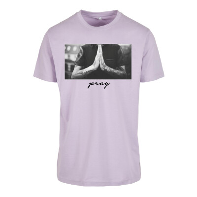 Mister Tee T-Shirt PRAY lilac XL