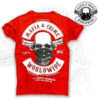 Mafia & Crime T-Shirt Worldwiede Patch rot M