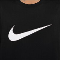 Nike T-Shirt Swoosh "NSW SP SS" schwarz/weiß