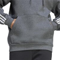 Adidas Kapuzenpullover 3S FL Hoodie dark grey heather