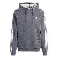 Adidas Kapuzenpullover 3S FL Hoodie dark grey heather