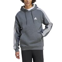 Adidas Kapuzenpullover 3S FL Hoodie dark grey heather 3XL