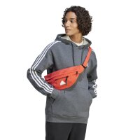 Adidas Kapuzenpullover 3S FL Hoodie dark grey heather 3XL