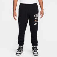 Nike Jogginghose "Club Fleece Cuffed" Jogger schwarz/sail orange XL