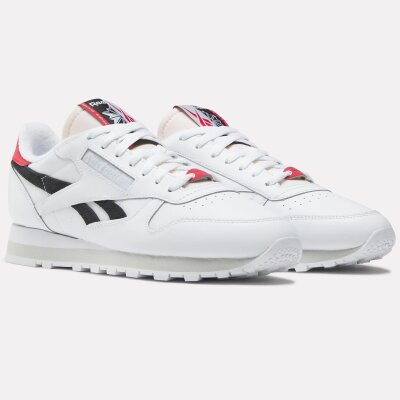 Reebok Classic Leder Running Sneaker weiß black/red