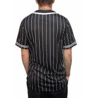 Karl Kani Baseball Shirt "Serif Pinstripe" schwarz
