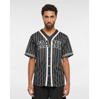 Karl Kani Baseball Shirt Serif Pinstripe black XXL