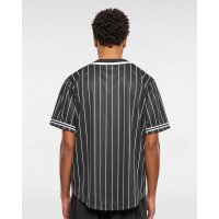 Karl Kani Baseball Shirt Serif Pinstripe black XXL