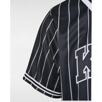 Karl Kani Baseball Shirt Serif Pinstripe black XXL