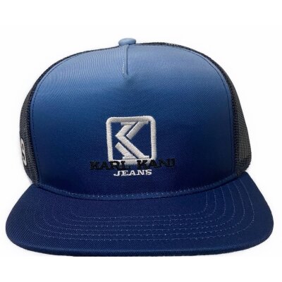 Karl Kani Trucker Cap "Gradient Flat Brim" light blue