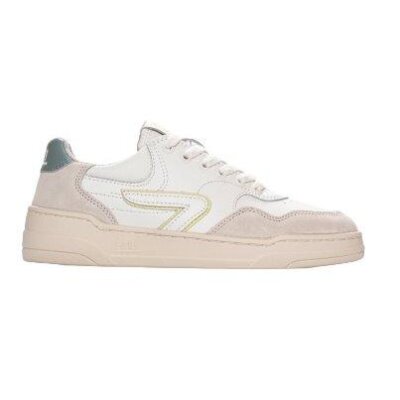 HUB Footwear Sneaker Court L68 Off White/Leaf Green/Light Beige