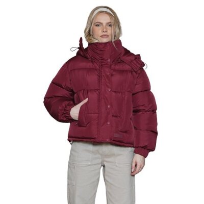 Sixth June Jacke Oversize Puffer Burgundy