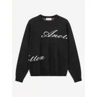 Another Cotton Lab Strickpullover Signature Knit Sweat Black