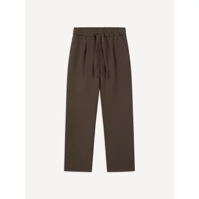 Another Cotton Lab Hose Sult Pleated Brown